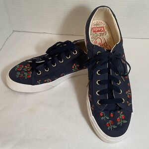 Keds Women's Dark Blue Floral Sneakers